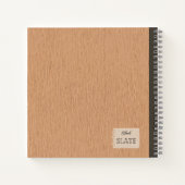 ブランチ構成上のアボカドパーソナライズされたー ノートブック (裏面)