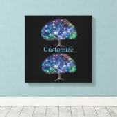 ブランチ渦巻形のツリーサンダー_コーブ キャンバスプリント (インサイチュ (ウッドフロア))