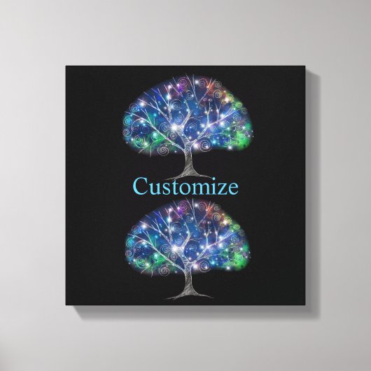 ブランチ渦巻形のツリーサンダー_コーブ キャンバスプリント (正面)