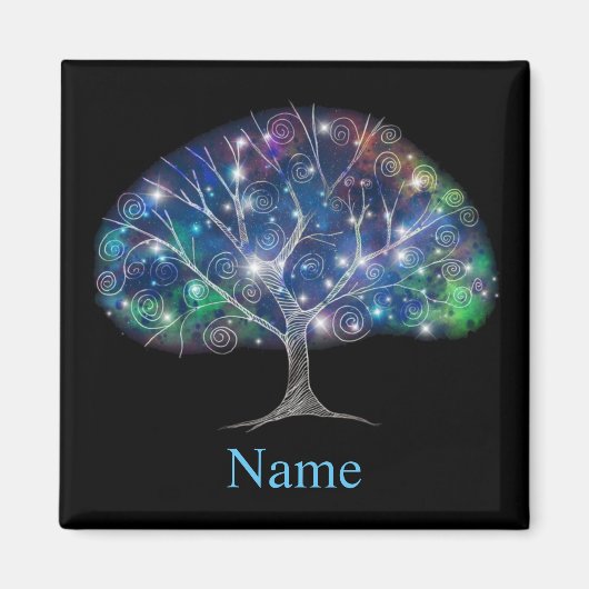 ブランチ渦巻形のツリーサンダー_コーブ マグネット (正面)