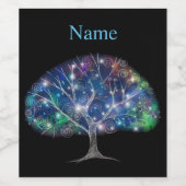 ブランチ渦巻形のツリーサンダー_コーブ ワインラベル (シングルラベル)