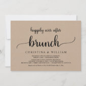 ブランチ素朴の後結婚ずっと幸せに落ち込むこと 招待状 (正面)