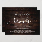 ブランチ素朴の後結婚ずっと幸せに落ち込むこと 招待状 (正面/裏面)