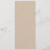 ブランチ素朴メニューカードクラフト メニュー (裏面)