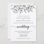 ブランチ素朴結婚式招待状 招待状 (正面)