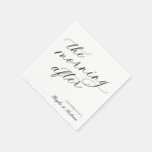 ブランチ結婚ナプキンの後の朝 スタンダードカクテルナプキン (角)