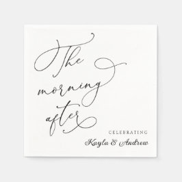 ブランチ結婚ナプキンの後の朝 スタンダードカクテルナプキン