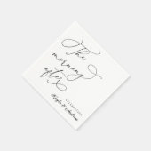 ブランチ結婚ナプキンの後の朝 スタンダードカクテルナプキン (角)