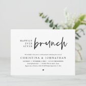 ブランチ結婚式パーティーの後に幸せに， PDF 招待状 (スタンド正面)