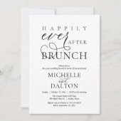 ブランチ美しいポストの後の幸せなこ結婚と 招待状 (正面)
