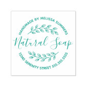 ブランチ葉リースナチュラルソープ セルフインキングスタンプ (デザイン)