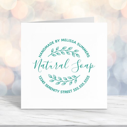 ブランチ葉リースナチュラルソープ セルフインキングスタンプ