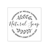 ブランチ葉リースナチュラルソープ ラバースタンプ (インプリント)