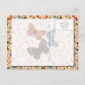 ブランチ蝶Lg任意の色はがき ポストカード (裏面)