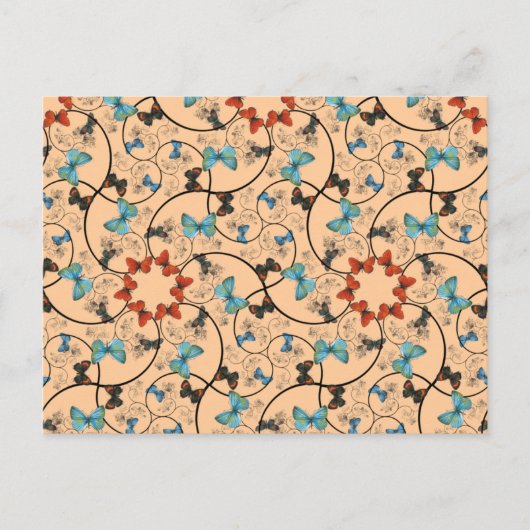 ブランチ蝶Lg任意の色はがき ポストカード (正面)