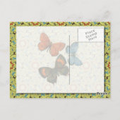 ブランチ蝶Sm任意の色はがき ポストカード (裏面)