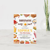 ブランチ誕生日招待状ブレックファースト誕生日 招待状 (正面)