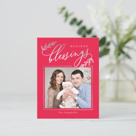 ブランチ賛美ホリデーフォトカードポストカード シーズンポストカード (スタンド正面)