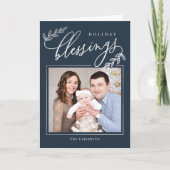 ブランチ賛美折り畳みホリデーフォトカード シーズンカード (正面)
