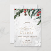 ブランチ赤い果実スノーフレークリハーサルディナー 招待状 (正面)