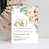 ブランチ80歳の誕生日招待状 招待状