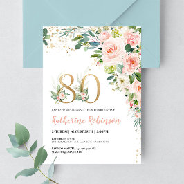ブランチ80歳の誕生日招待状 招待状