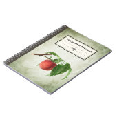 ブランチ・コンポでおいしい桃パーソナライズされた ノートブック (左側)