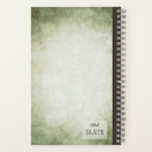 ブランチ・コンポでおいしい桃パーソナライズされた ノートブック (裏面)