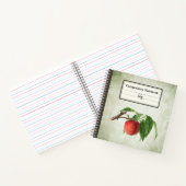 ブランチ・コンポでおいしい桃パーソナライズされた ノートブック (内部)