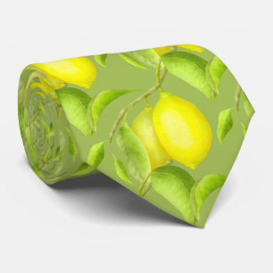 ブランチ・ネック・タイのレモン ネクタイ