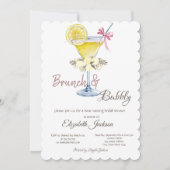 ブランチ&バブリーカクテルレモンバラ 招待状 (正面)