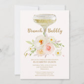 ブランチ&バブリーガーデンフローラブライダルシャワー 招待状 (正面)