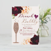 ブランチ&バブリーシャンパンバラ金ゴールドブライダルシャワー 招待状 (スタンド正面)