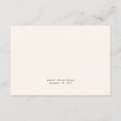 ブランチ&バブリーシャンパンブライダルシャワー アドバイスカード (裏面)