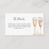 ブランチ&バブリーシャンパンブライダルシャワー エンクロージャーカード (正面)