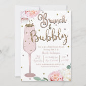 ブランチ&バブリーシャンパンミモサブライダルシャワーInv 招待状 (正面)