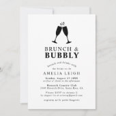 ブランチ&バブリードリンクブライダルシャワー 招待状 (正面)