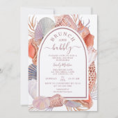ブランチ&バブリービーチシーシェルブライダルシャワー 招待状 (正面)