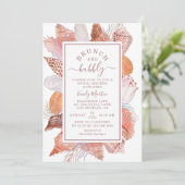 ブランチ&バブリービーチシーシェルブライダルシャワー 招待状 (スタンド正面)