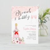 ブランチ&バブリーピンクブライダルシャワー 招待状 (スタンド正面)