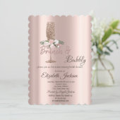 ブランチ&バブリーフラワードリップスブライダルシャワー 招待状 (スタンド正面)