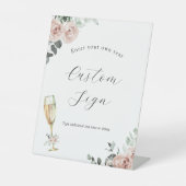 ブランチ&バブリーフローラカスタム文字標識 台座サイン (正面)