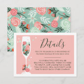 ブランチ&バブリーフローラディスプレイシャワー&レジストリ エンクロージャーカード (正面/裏面)