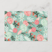 ブランチ&バブリーフローラディスプレイシャワー&レジストリ エンクロージャーカード (裏面)