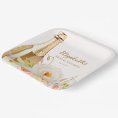 ブランチ&バブリーフローラブライダルシャワー ペーパープレート (傾斜あり)