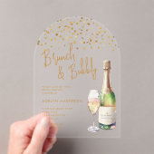 ブランチ&バブリーブライダルアクリル招待状 アクリル招待状 (インサイチュ (ポータブル))