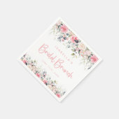 ブランチ&バブリーブライダルシャワーウェルカムサイン スタンダードカクテルナプキン (角)