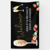 ブランチ&バブリーブライダルシャワーウェルカムバナー 横断幕 (縦)