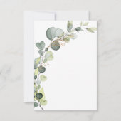 ブランチ&バブリーブライダルシャワーグリーナリーユーカリ 招待状 (裏面)