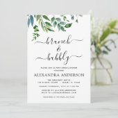 ブランチ&バブリーブライダルシャワーグリーンリー 招待状 (スタンド正面)
